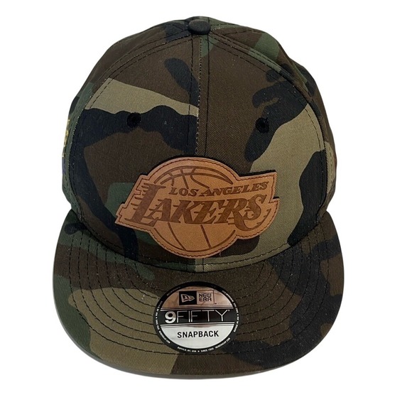 New Era Other - New Era 9FIFTY‎ Los Angeles Lakers Camouflage Snapback Leather Logo Basketball